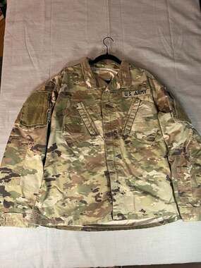 US Army OCP Scorpion Multicam ACU Combat Coat Jacket Large Regular